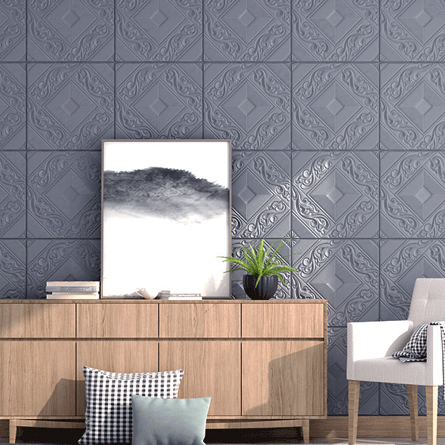 Sikunuo | Modern Tin Backsplash Cover Three-Dimensional Printing Wall Ceiling Panel