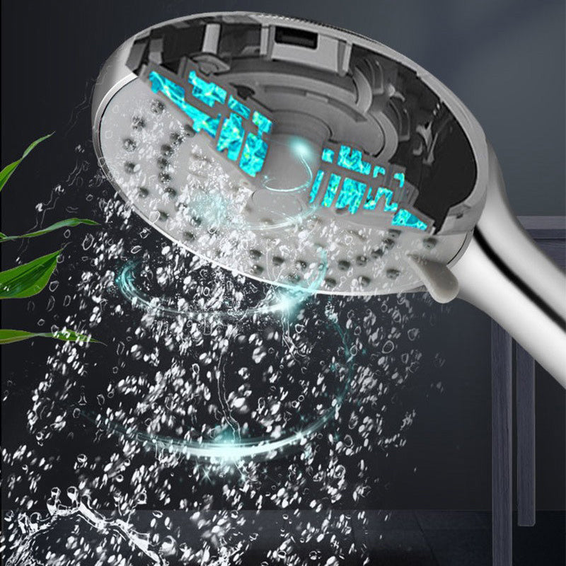 Sikunuo | Modern Adjustable Handheld Showerhead Chrome Round Handheld Showerhead