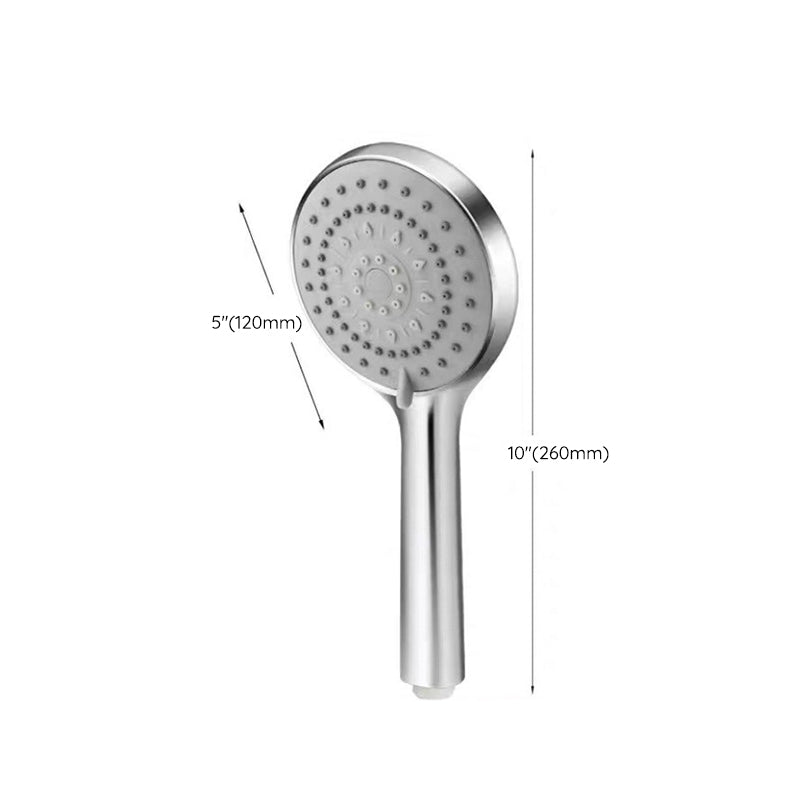 Sikunuo | Modern Adjustable Handheld Showerhead Chrome Round Handheld Showerhead