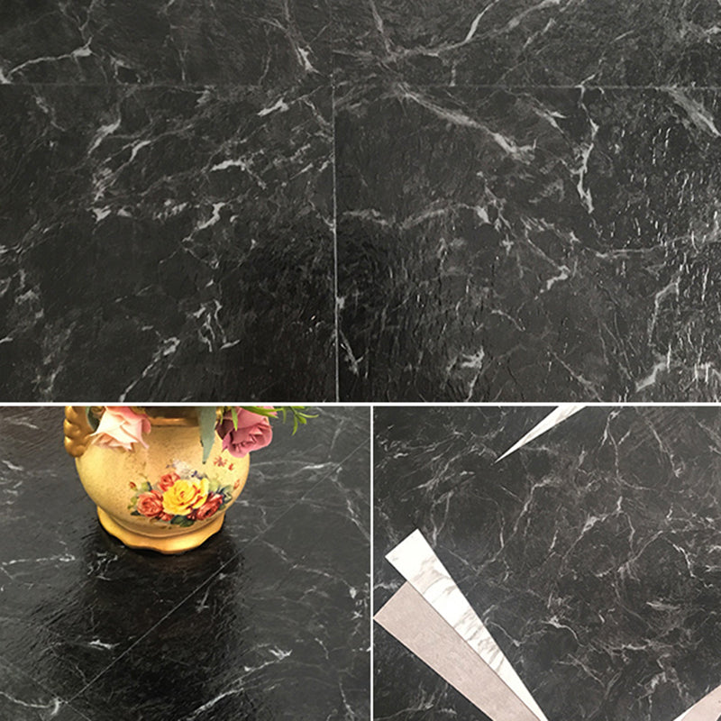 Sikunuo | Rectangular PVC Floor Covering Peel and Stick Matte Stone Look Vinyl Floor