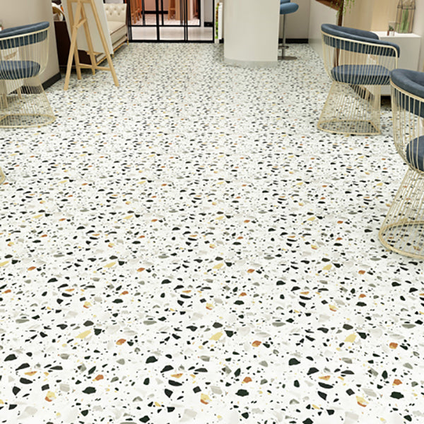 Sikunuo | Smooth PVC Floor Covering Peel and Stick Waterproof Square Vinyl Flooring