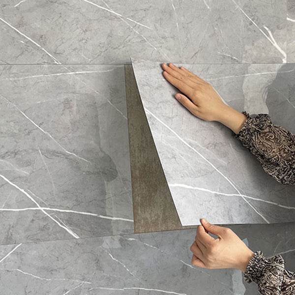 Sikunuo | Plastic Peel and Stick Wall Tile Rectangular Waterproof Peel and Stick Wall Tile