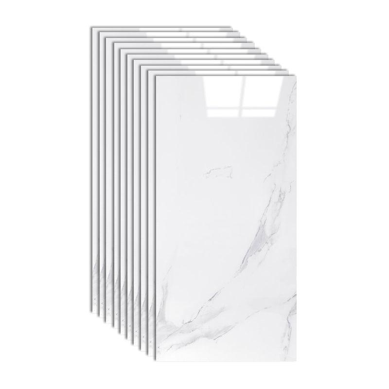 Sikunuo | Plastic Peel and Stick Wall Tile Rectangular Waterproof Peel and Stick Wall Tile