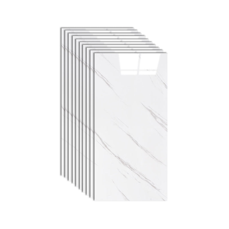 Sikunuo | Plastic Peel and Stick Wall Tile Rectangular Waterproof Peel and Stick Wall Tile