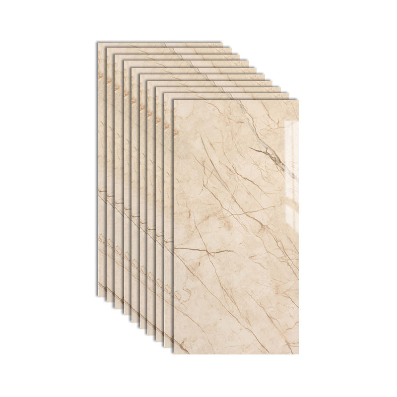 Sikunuo | Plastic Peel and Stick Wall Tile Rectangular Waterproof Peel and Stick Wall Tile