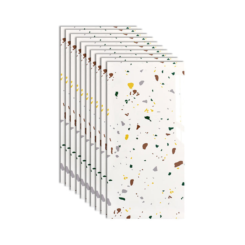 Sikunuo | Plastic Peel and Stick Wall Tile Rectangular Waterproof Peel and Stick Wall Tile