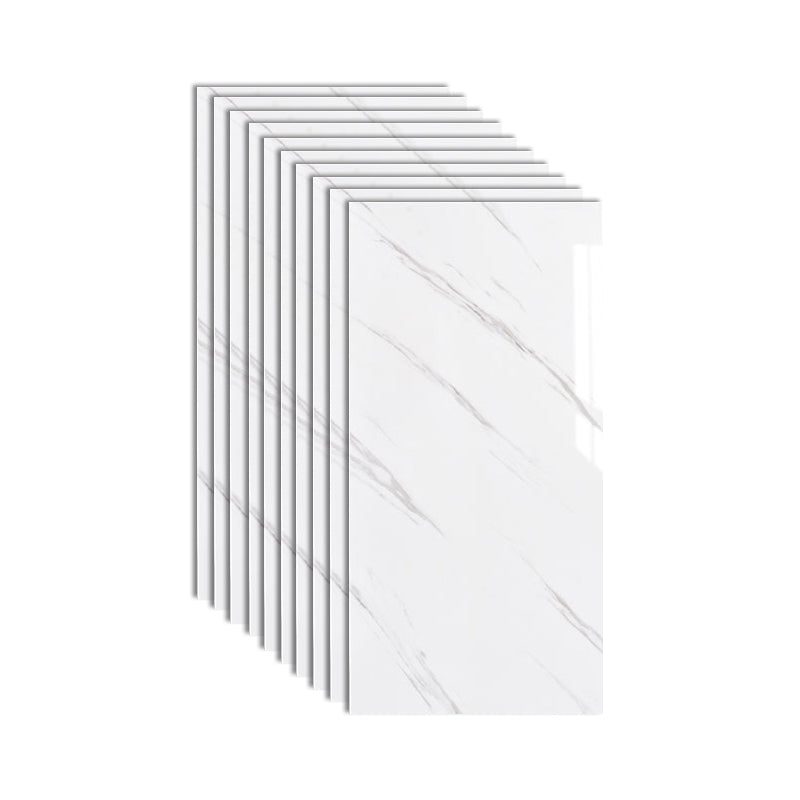 Sikunuo | Plastic Peel and Stick Wall Tile Rectangular Waterproof Peel and Stick Wall Tile