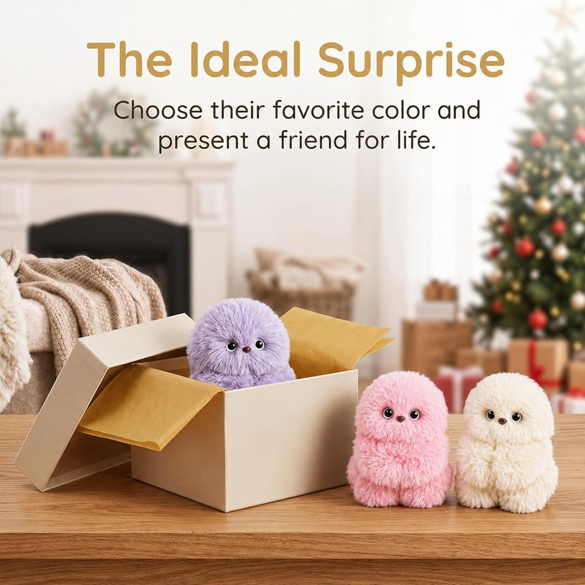 👀Cute AI shy Emotional companionship robot doll bag charm plush toy👜
