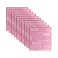 Sikunuo | Industrial 3D Brick Wall Plank Bathroom Living Room Wall Panel Set of 10