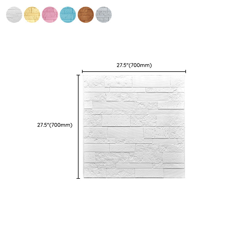 Sikunuo | Industrial 3D Brick Wall Plank Bathroom Living Room Wall Panel Set of 10