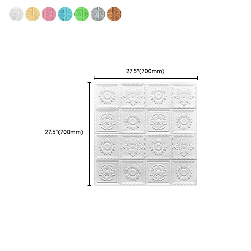 Sikunuo | Industrial 3D-Print Wall Shelf Bathroom Living Room Wall Panels Set of 10