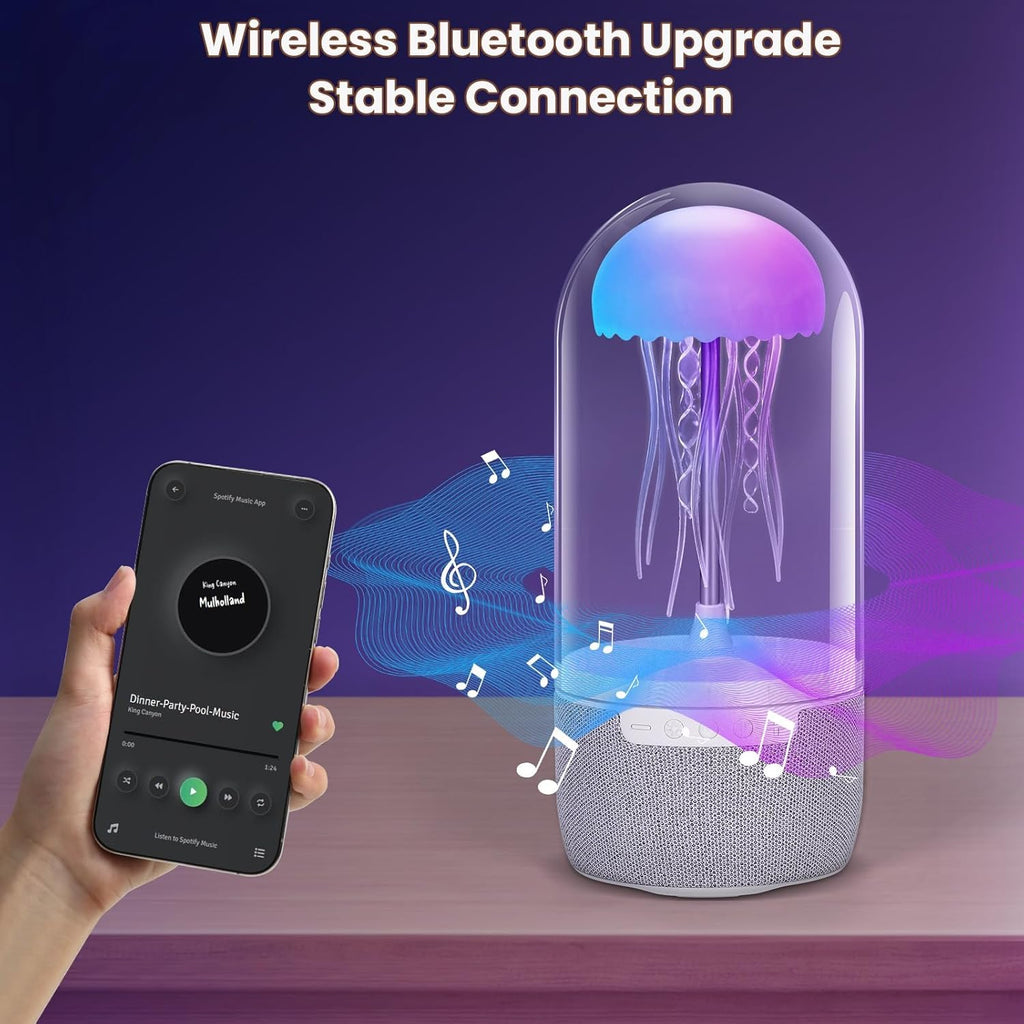 Jellyfish Lamp with Bluetooth Speaker