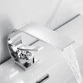 Sikunuo | Unique Bathroom Waterfall Spout Brass Basin Faucet
