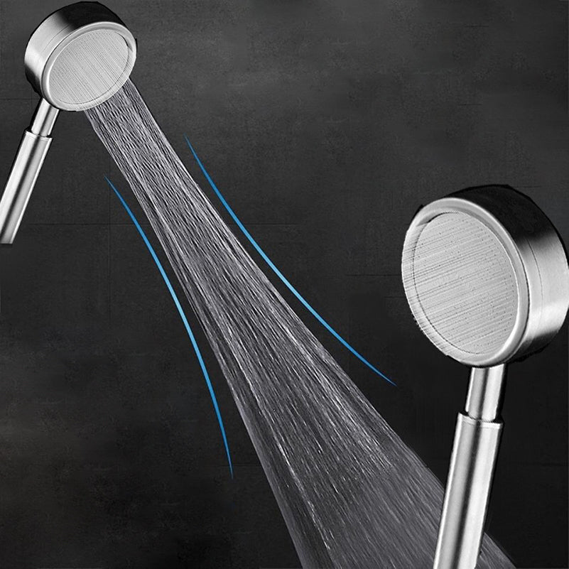Sikunuo | Modern Shower Head Stainless Steel Round Metal Handheld Shower Head