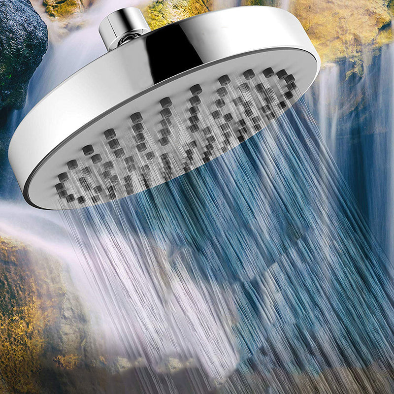 Sikunuo | Contemporary round fixed wall shower head Silver shower head