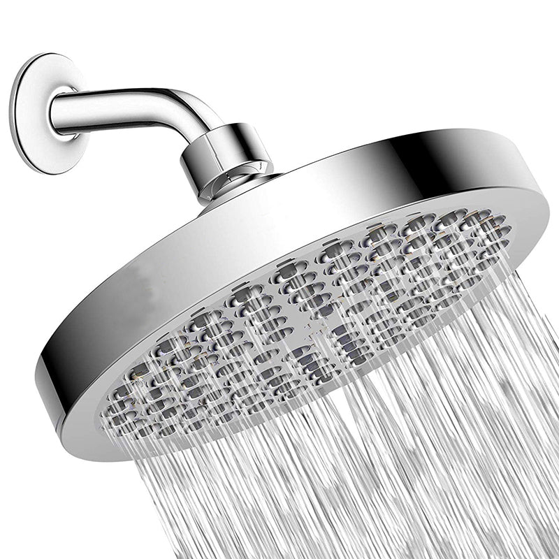 Sikunuo | Contemporary round fixed wall shower head Silver shower head