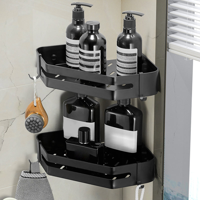 Sikunuo | Modern 2/3-piece Bathroom Set Stainless Steel Triangle Bath Shelf made of Aluminum