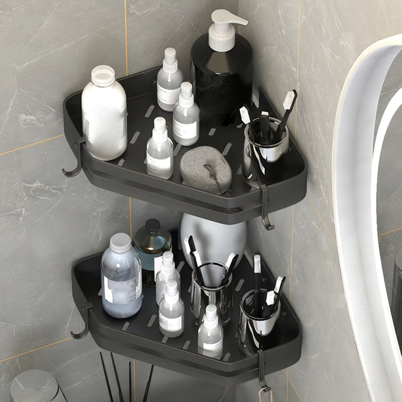 Sikunuo | Modern 2/3-piece Bathroom Set Stainless Steel Triangle Bath Shelf made of Aluminum