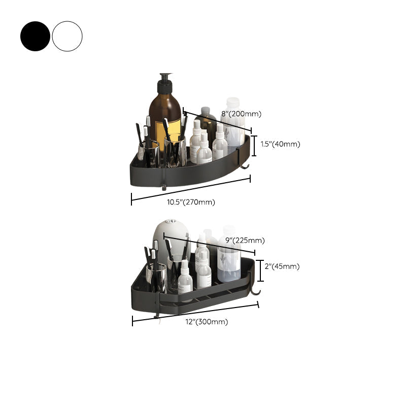 Sikunuo | Modern 2/3-piece Bathroom Set Stainless Steel Triangle Bath Shelf made of Aluminum