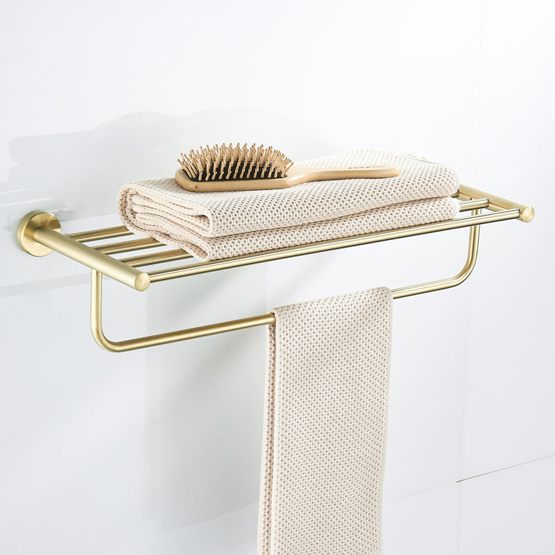 Sikunuo | Traditional Brushed Brass Bathroom Accessories As Individual Piece Or In Set Made Of Metal