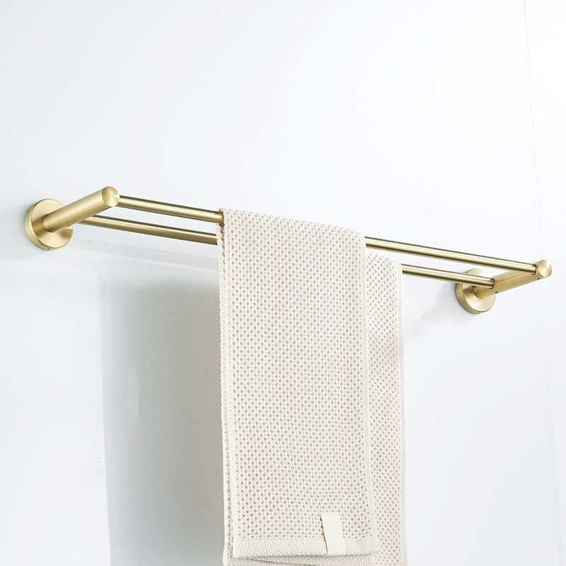 Sikunuo | Traditional Brushed Brass Bathroom Accessories As Individual Piece Or In Set Made Of Metal