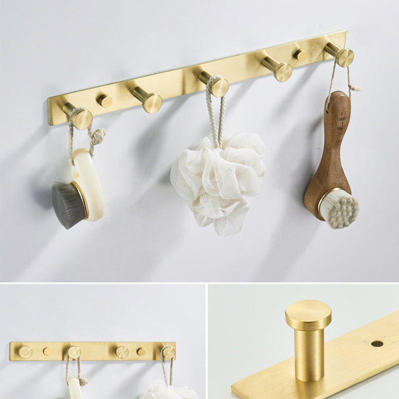 Sikunuo | Traditional Brushed Brass Bathroom Accessories As Individual Piece Or In Set Made Of Metal