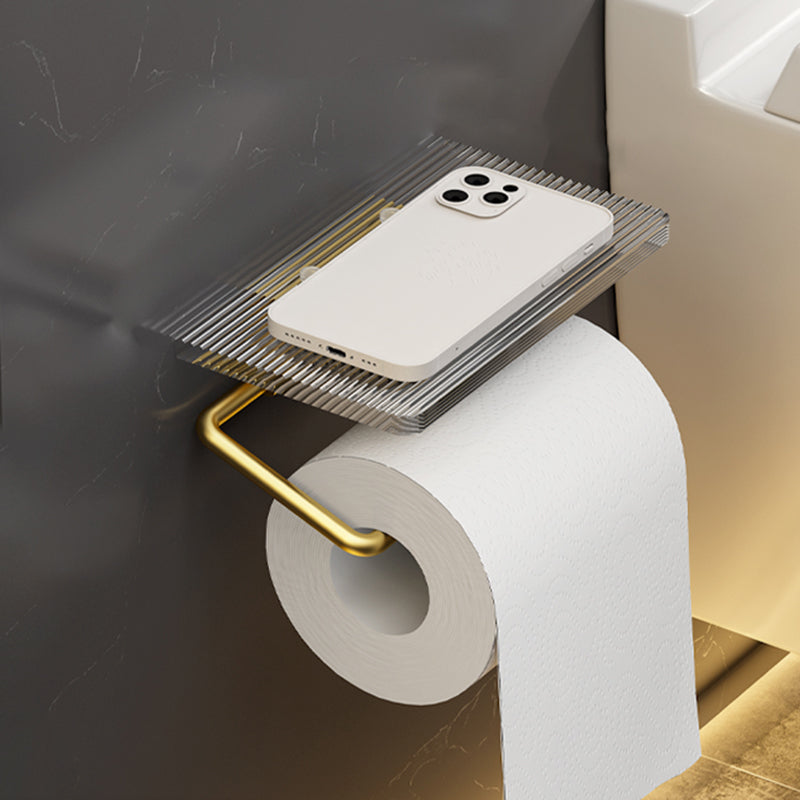 Sikunuo | 6-piece bathroom accessory set made of gold-colored metal bathroom hardware set