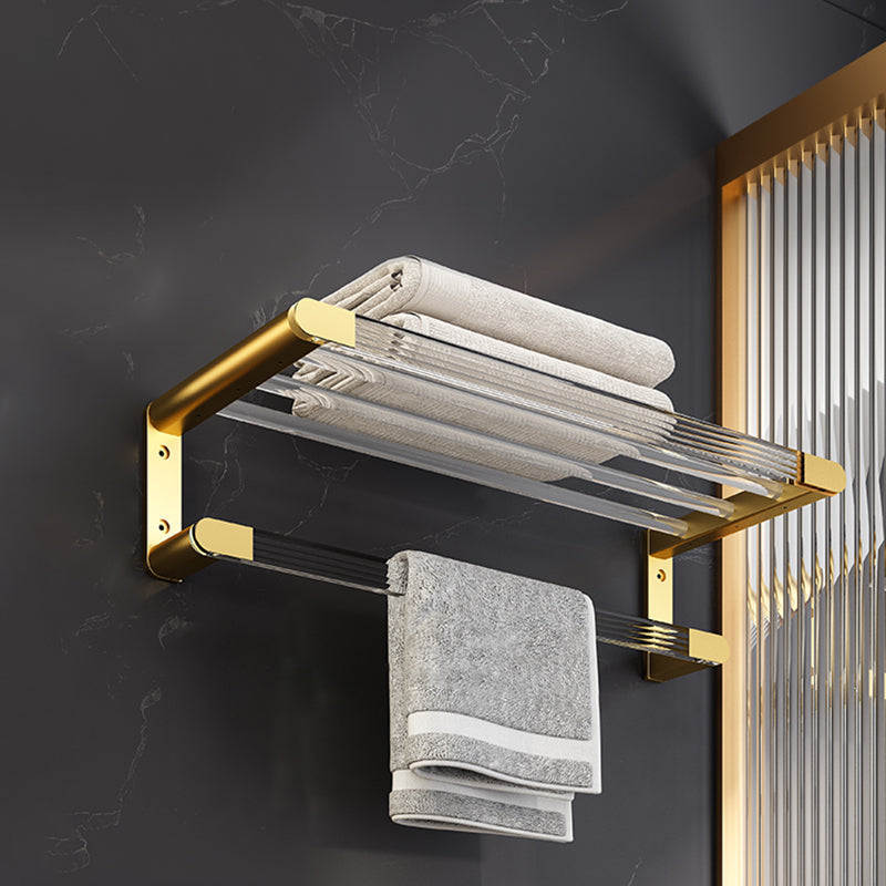 Sikunuo | 6-piece bathroom accessory set made of gold-colored metal bathroom hardware set