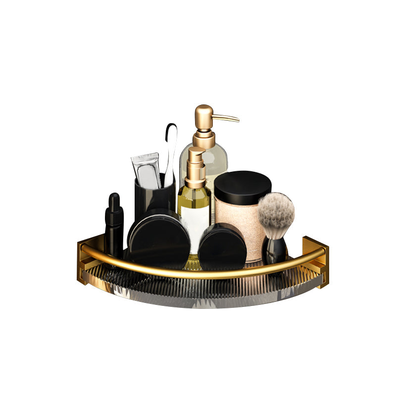 Sikunuo | 6-piece bathroom accessory set made of gold-colored metal bathroom hardware set
