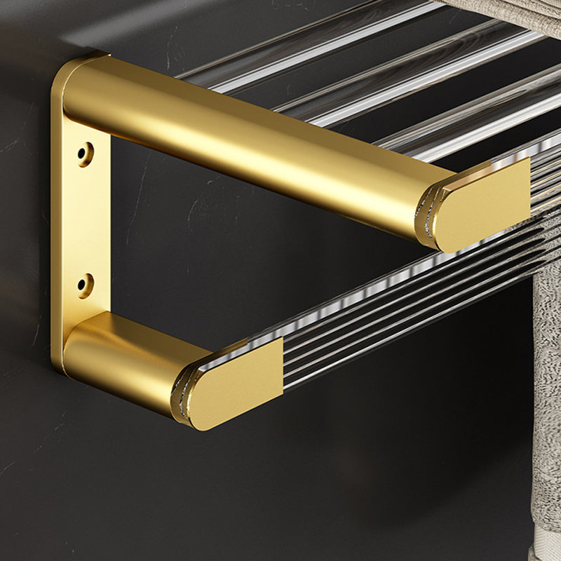 Sikunuo | 6-piece bathroom accessory set made of gold-colored metal bathroom hardware set