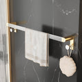 Sikunuo | Metal and Acrylic Bathroom Accessory Set Transparent Bathroom Accessories
