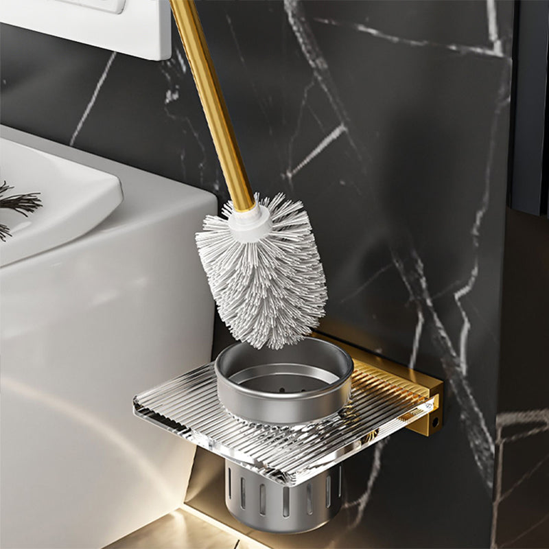 Sikunuo | Metal and Acrylic Bathroom Accessory Set Transparent Bathroom Accessories
