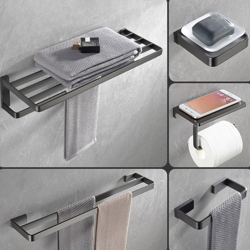 Sikunuo | Gray metal modern bathroom accessories as a single item or as a set