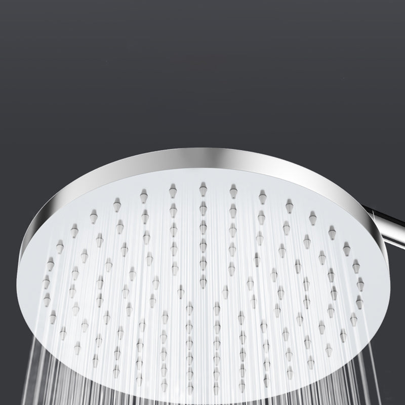 Sikunuo | Metal Shower Combo Contemporary Fixed Shower Head with Round and Rectangular Shape
