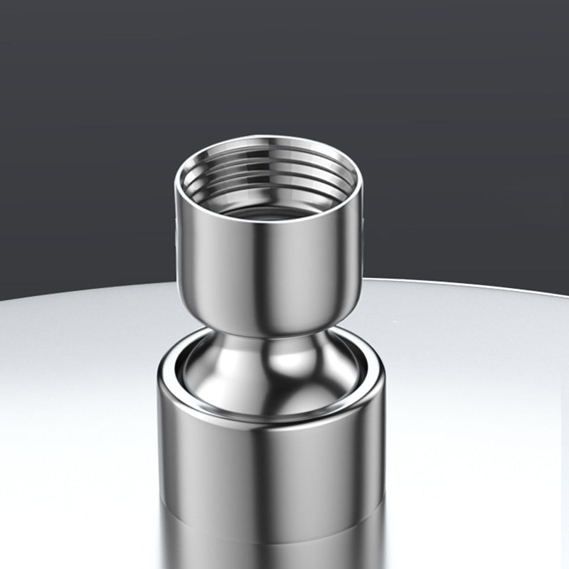 Sikunuo | Metal Shower Combo Contemporary Fixed Shower Head with Round and Rectangular Shape