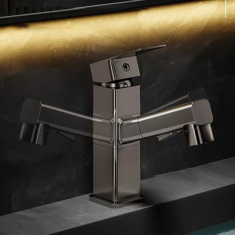 Sikunuo | Contemporary bathroom sink faucet single-handle swivel spout sink faucet