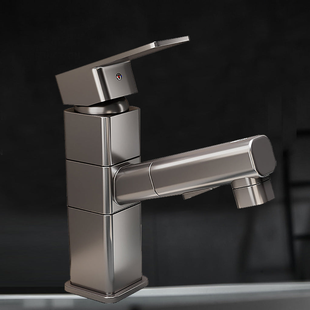 Sikunuo | Contemporary bathroom sink faucet single-handle swivel spout sink faucet