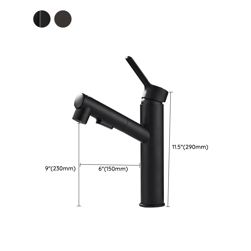 Sikunuo | Contemporary bathroom sink faucet single-handle swivel spout sink faucet