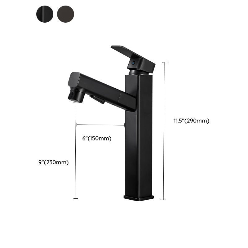 Sikunuo | Contemporary bathroom sink faucet single-handle swivel spout sink faucet