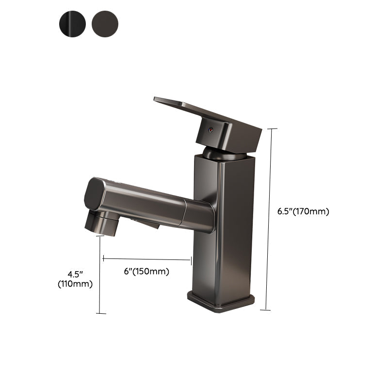 Sikunuo | Contemporary bathroom sink faucet single-handle swivel spout sink faucet