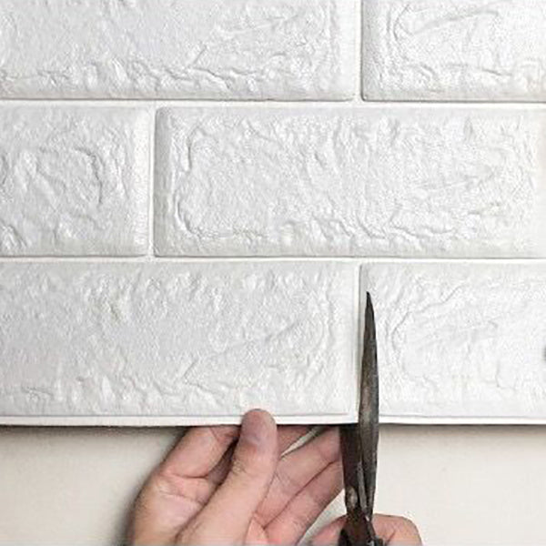 Sikunuo | Back Wall Panels 3D Embossing Peel and Stick Wall Covering for the Living Room