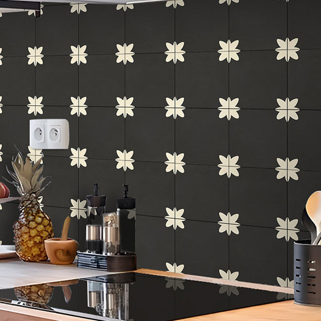 Sikunuo | PVC Peel and Stick Splash Protection Square Single Panel Wallpaper with Water Resistant