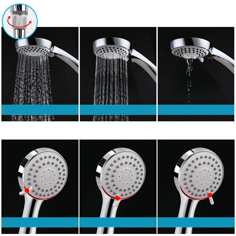 Sikunuo | Classic Dual Shower Head Square Large Shower Head with Round Hand Shower
