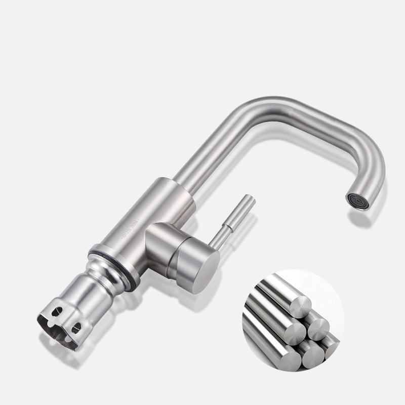 Sikunuo | Deck Mounted Copper Bathtub Faucet Low Arc Central Bathtub Filler Trim