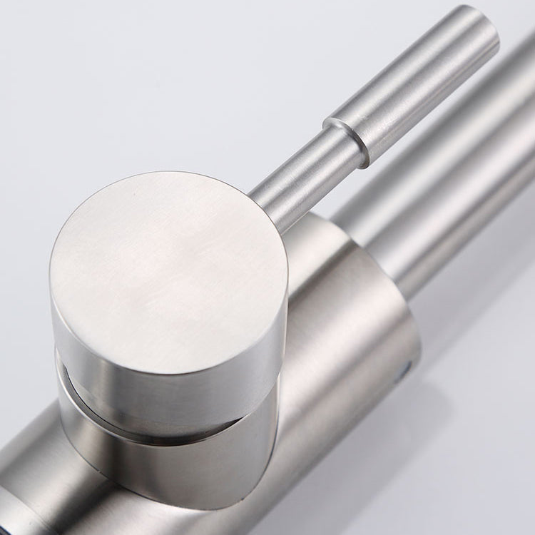 Sikunuo | Deck Mounted Copper Bathtub Faucet Low Arc Central Bathtub Filler Trim