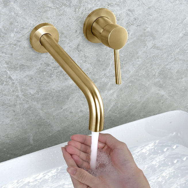Sikunuo | Wall-mounted Bronze Bathtub Filler Double Handles Bathtub Spout Bathtub Faucet Trim