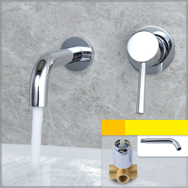 Sikunuo | Wall-mounted Bronze Bathtub Filler Double Handles Bathtub Spout Bathtub Faucet Trim
