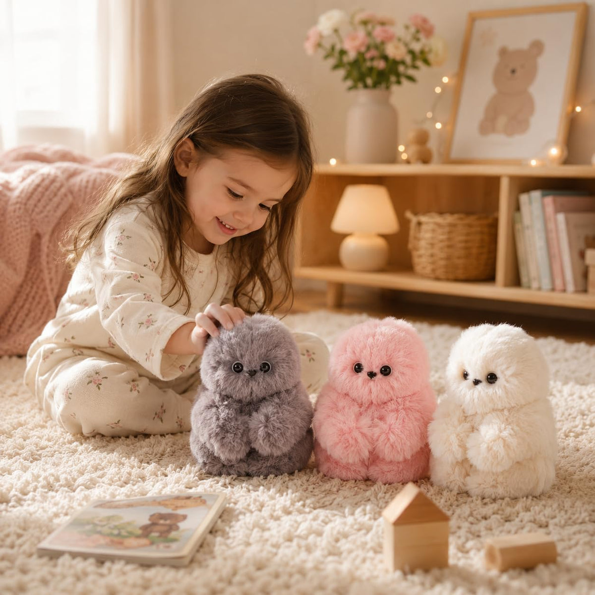 👀Cute AI shy Emotional companionship robot doll bag charm plush toy👜