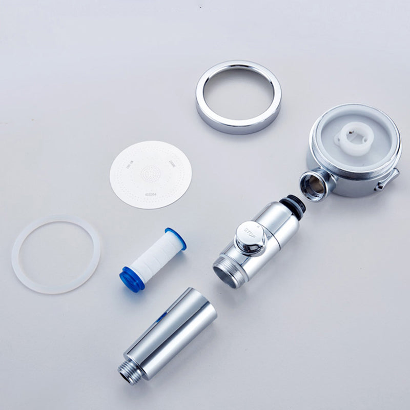 Sikunuo | Modern Shower Head Adjustable Spray Pattern Rotatable Round Hand Shower