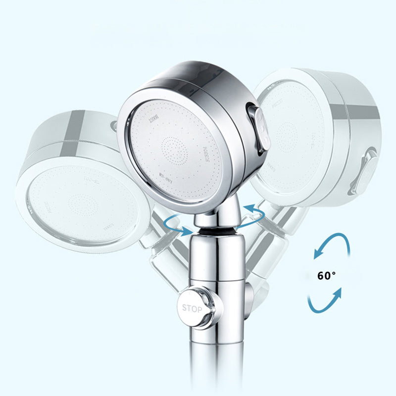 Sikunuo | Modern Shower Head Adjustable Spray Pattern Rotatable Round Hand Shower